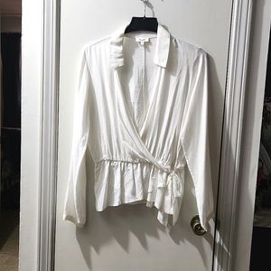 Medium white women's blouse by Love J.